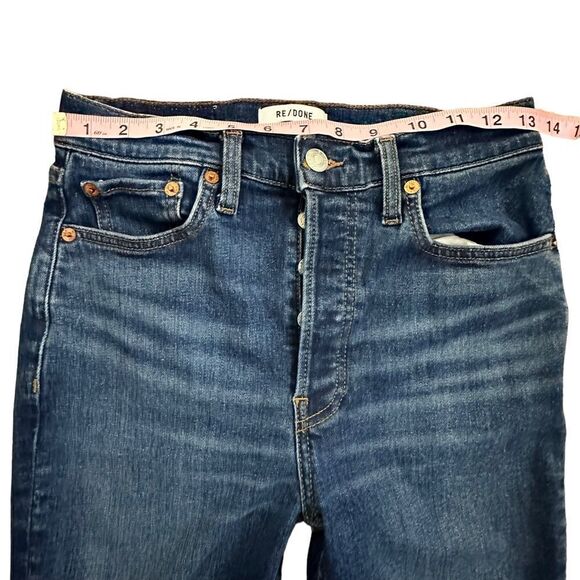 Re|Done Denim Jeans ~ size 27 ~ raw unfinished hem ~ button fly - Picture 3 of 13